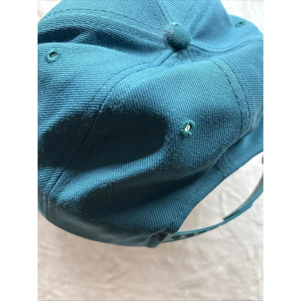 Vintage Ogallala High School Hat Indians SnapBack Turquoise One Size Yupoong